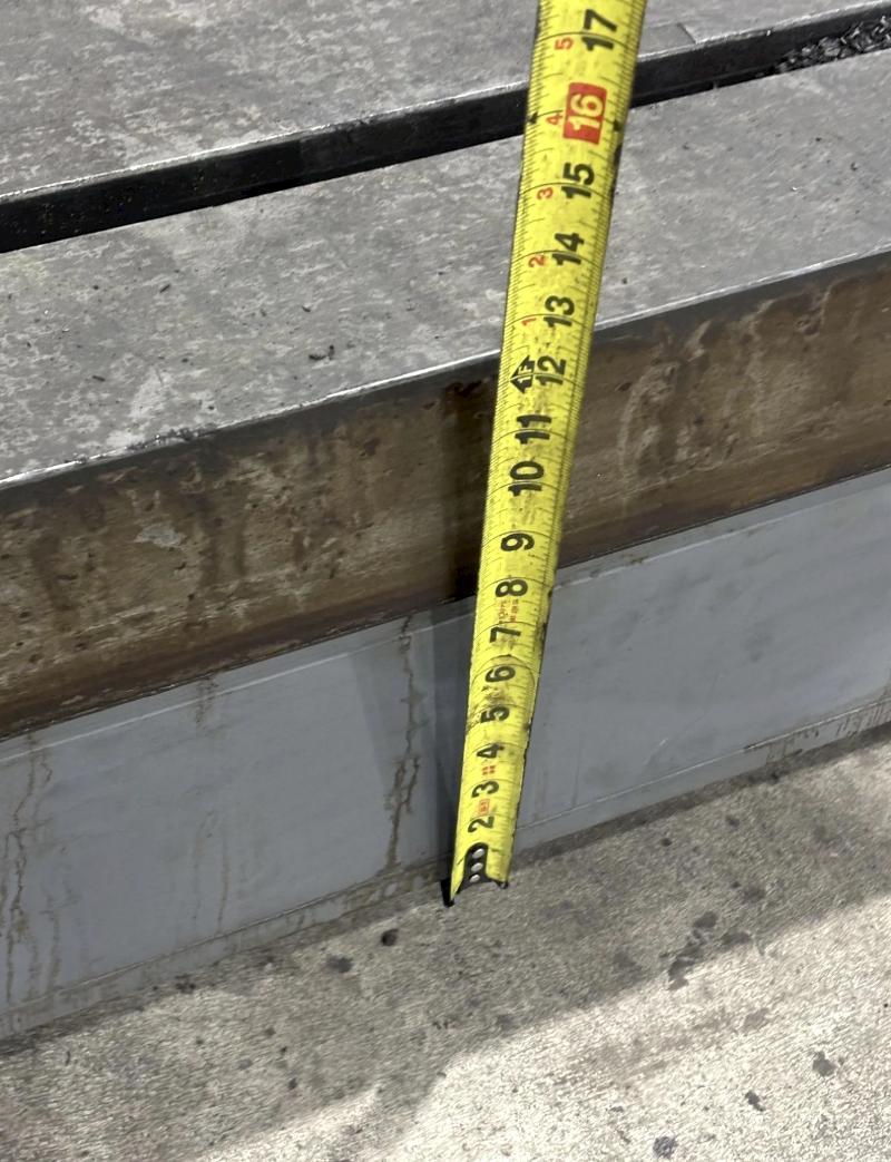157" x 216.5" Bay Cast, T-slotted cast layout floor plate - Image 7