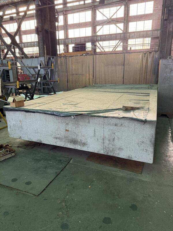 120" x 240" x 24" Rahn, granite surface inspection plate - Image 1