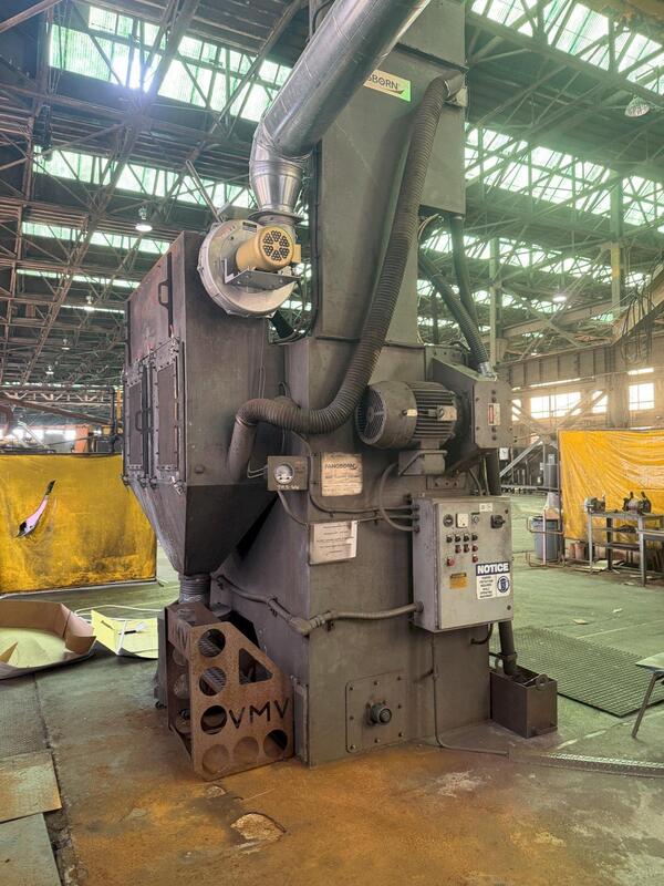 72" Pangborn #6LK-7, table type shot blast machine, 25 HP - Image 7