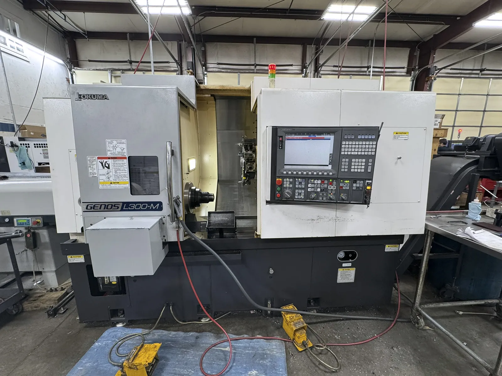 Okuma #Genos-L300-MYW, CNC turning center, 23.6" swing, 20.5" turning length, 10" chuck, 3,800 RPM, 12 - Image 1