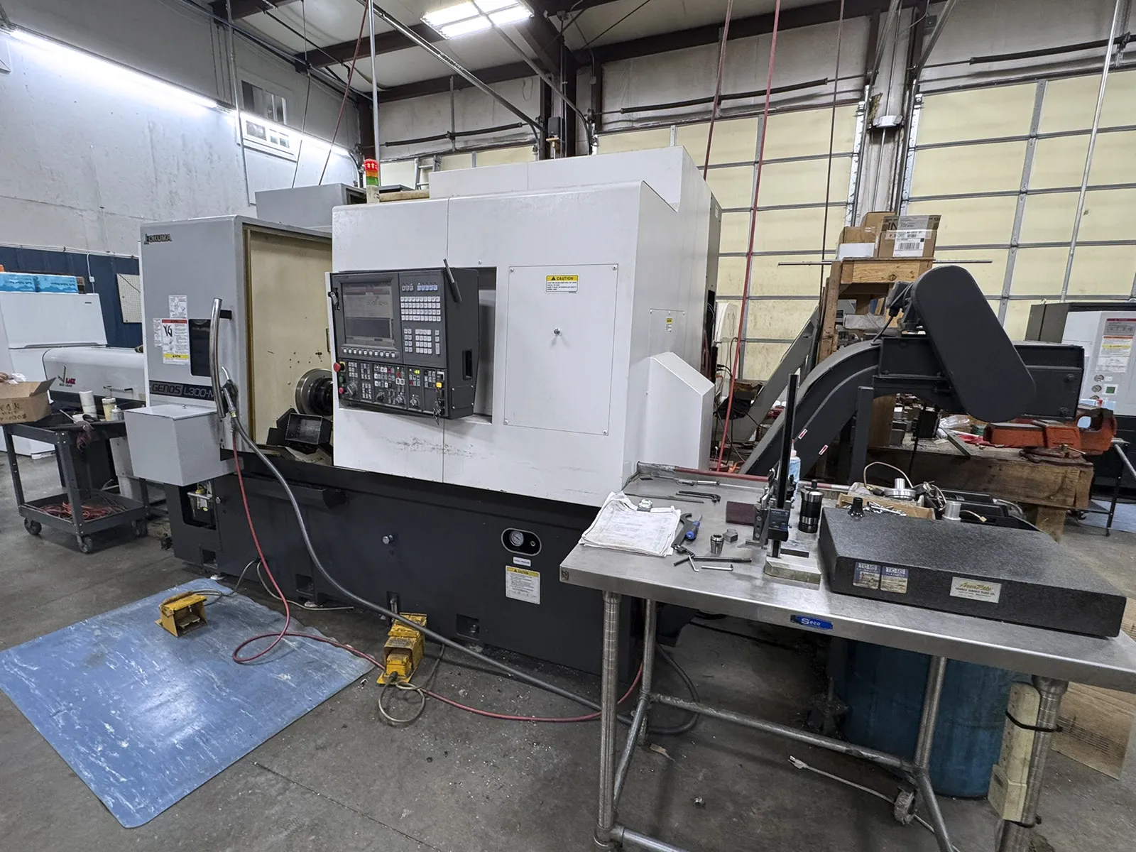 Okuma #Genos-L300-MYW, CNC turning center, 23.6" swing, 20.5" turning length, 10" chuck, 3,800 RPM, 12 - Image 3