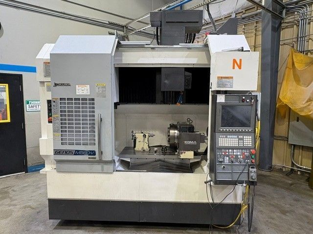 Okuma #Genos-M560-V, CNC vertical machining center, 32 automatic tool changer, 41.3" X, 22" Y, 18.1" Z, 15000 - Image 1
