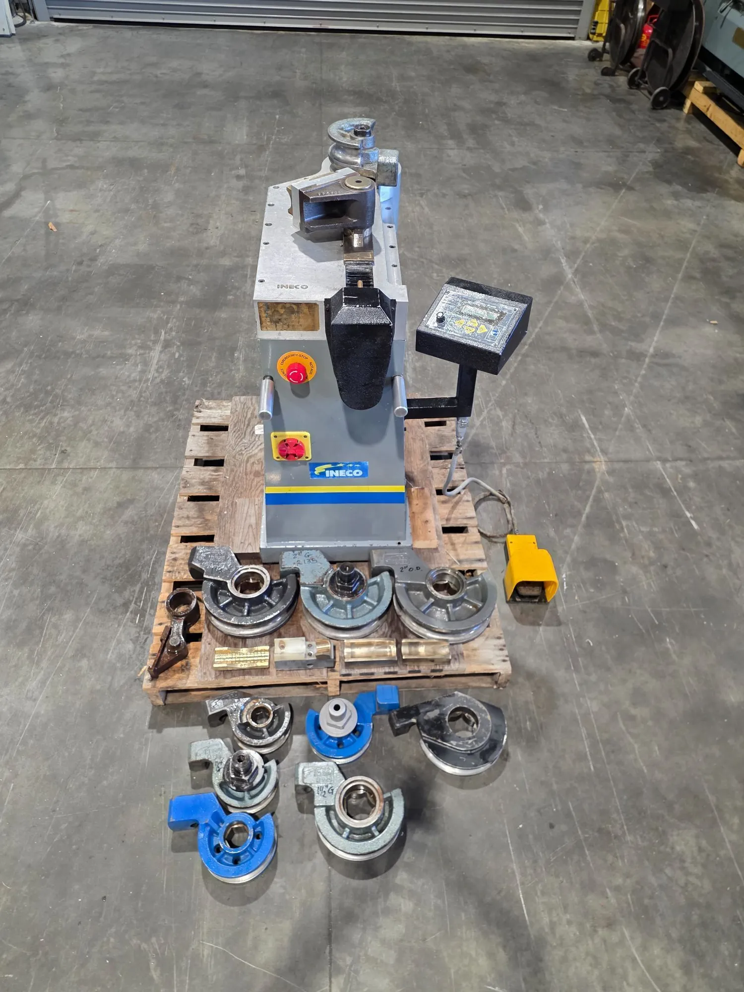3" INECO #QB-76-VDE, hydraulic rotary tube bender, .125" wall, 180&deg; bend, microprocessor control, (10) pipe - Image 3