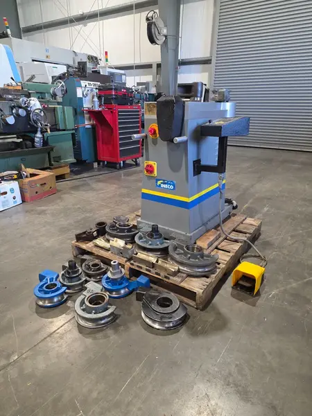 3" INECO #QB-76-VDE, hydraulic rotary tube bender, .125" wall, 180&deg; bend, microprocessor control, (10) pipe - Image 4