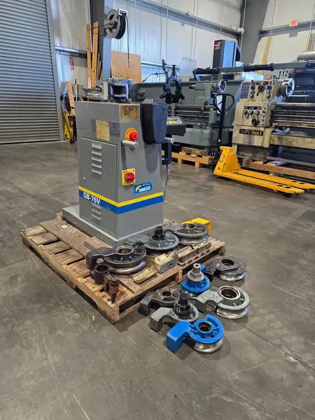 3" INECO #QB-76-VDE, hydraulic rotary tube bender, .125" wall, 180&deg; bend, microprocessor control, (10) pipe - Image 5
