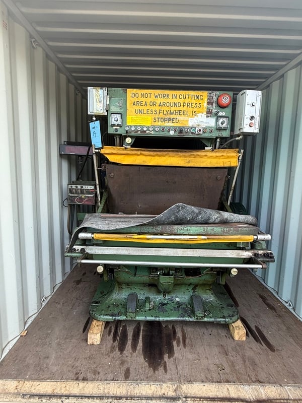 100 Ton, Thomson National Press #8-6-ACDM, Clamshell Die Cutting & Creasing Press, 28" x41" platen, 5 HP, air - Image 1