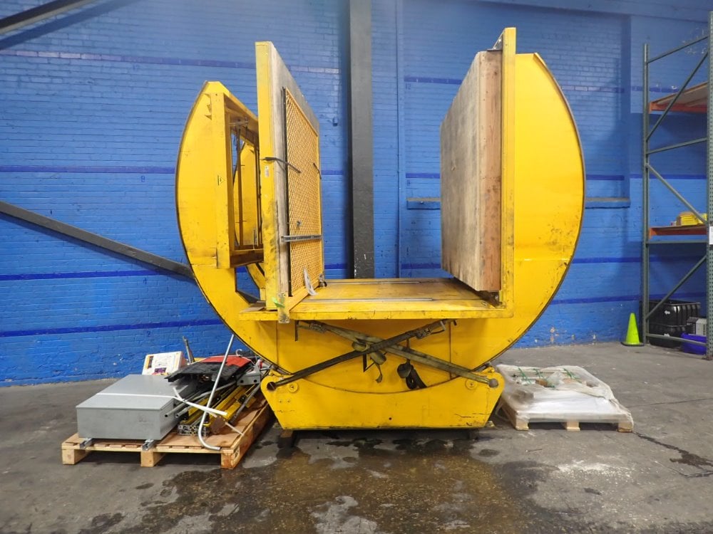 6,000 Lb. ATI, Upender / Die Turnover, 102.5" x71" deck, 102.5" x60" clamp plate, 17"-62" gap, 2 Hp, tooling - Image 1