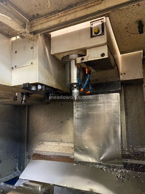 Daewoo Doosan #DMV3016L, 4" Axis CNC Vertical Machining Center, Fanuc Series 0i-MB control, new spindle, 220 - Image 4