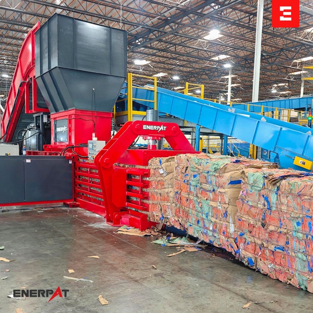 Enerpat #HBA-Series, automatic tie horizontal balers for cardboard & plastic, up to 20 TPH - Image 1