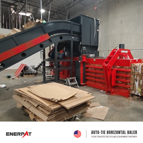 Enerpat #HBA-Series, automatic tie horizontal balers for cardboard & plastic, up to 20 TPH - Image 4