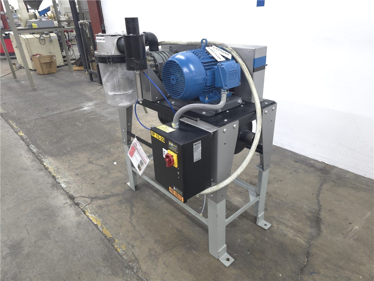 170 cfm Novatec #VPDB-10-46-11-D, vacuum pump, 10 HP, 11.5" Hg max vacuum, 2.5" outside dimension inlet, belt - Image 6