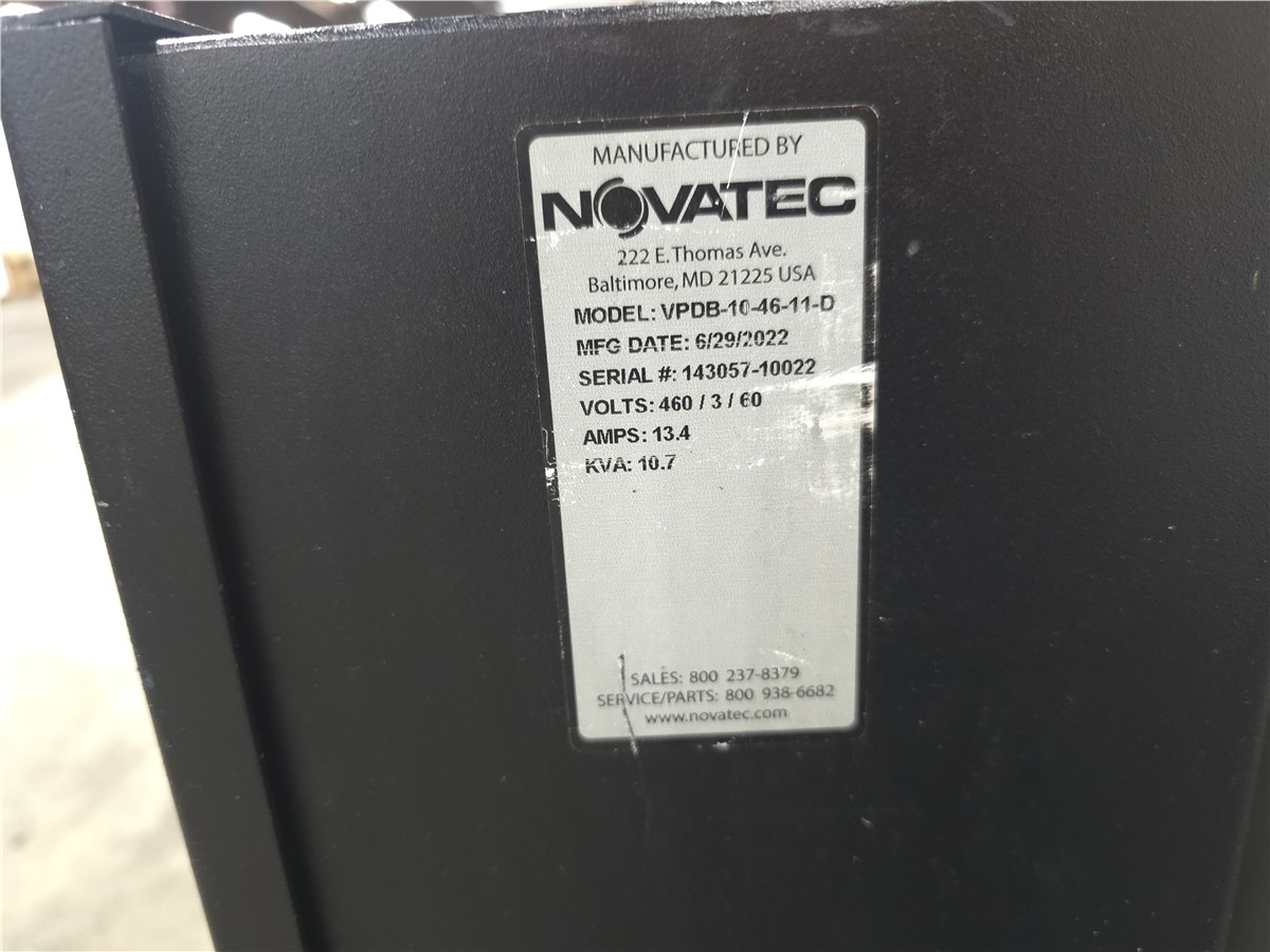 170 cfm Novatec #VPDB-10-46-11-D, vacuum pump, 10 HP, 11.5" Hg max vacuum, 2.5" outside dimension inlet, belt - Image 9