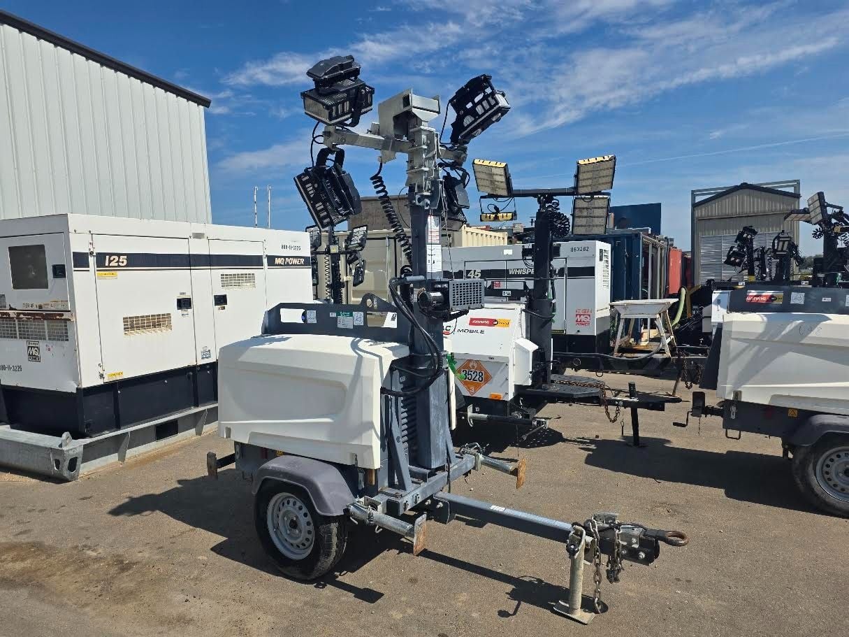 Atlas Copco #HiLight-V5, 3 KW light tower, LED, 4 x 350 W floodlights, 25' mast, Kubota Z482 diesel engine - Image 2