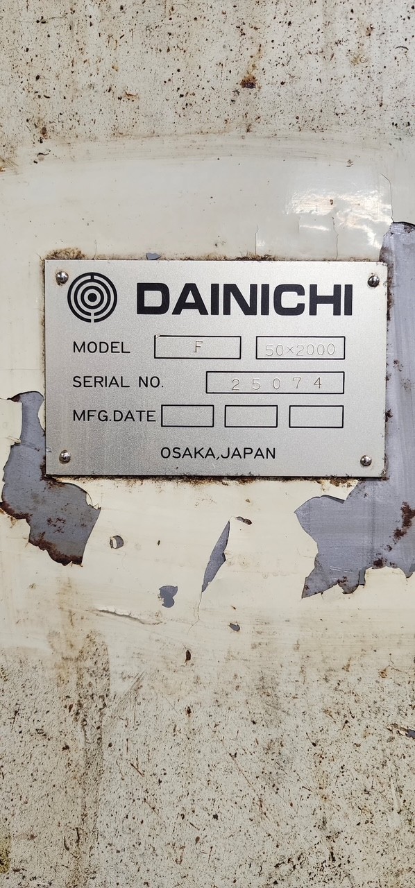 Dainichi #F50, 7" spindle bore, Fanuc 15-T, 80" centers, chip conveyor, live center, 3-jaw 15" chuck, 50 HP - Image 4
