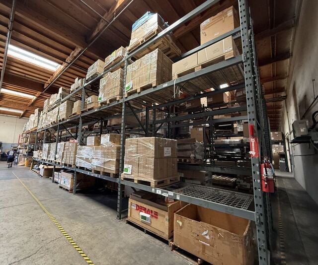 Pallet Racking, Lot of 130 Bays, 4 shelves each, RidgeU / Sturdi Built / Interlake Sammons uprights & beams - Image 1