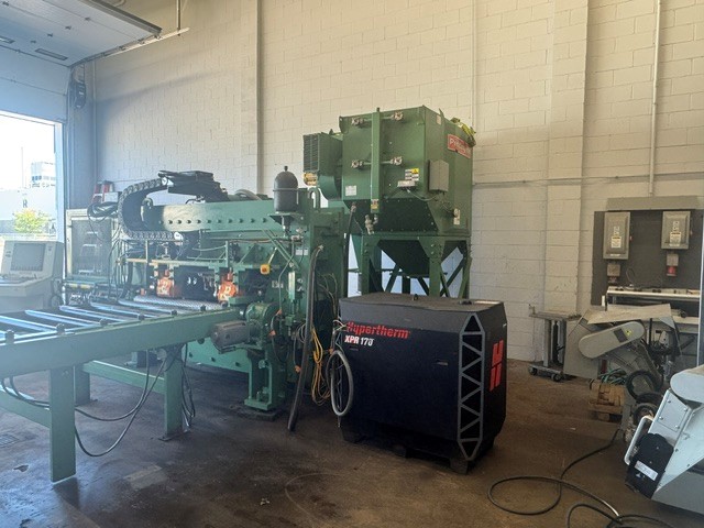 177 Ton, Peddinghaus #FPB-1500, CNC plate punching machine, 3 punch heads, 60" max plate width, 1" thickness - Image 3