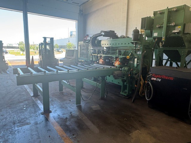177 Ton, Peddinghaus #FPB-1500, CNC plate punching machine, 3 punch heads, 60" max plate width, 1" thickness - Image 4
