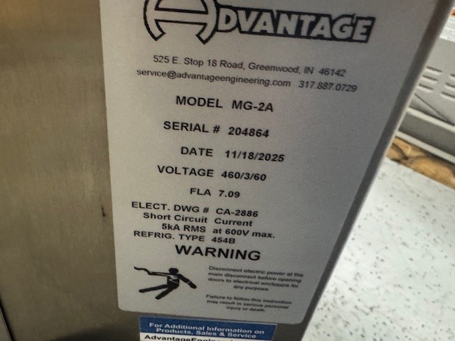 2 Ton, Advantage #MG-2A, air cooled portable chiller, R454B refrigerant, scroll compressor, 7.5 gallon - Image 5