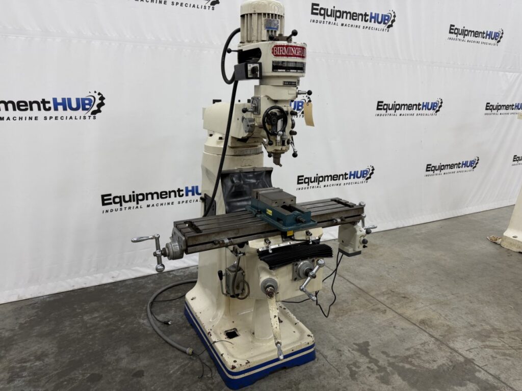 Birmingham #BPS-1642, vertical milling machine, 9" x42" table, 16" knee travel, R8 spindle, 90-5600 RPM, 3 - Image 3