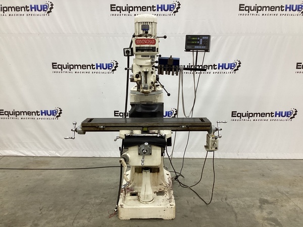 Birmingham #BPS-1649, vertical milling machine, 9" x49" table, 35.5" X, 13.25" Y, 15.75" Z, R8, 70-5600 RPM - Image 1