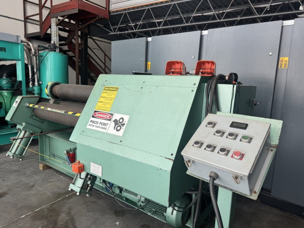 4' x 1/2" J M Montgomery #4850-H, 3-roll initial pinch hydraulic plate bending roll, hydraulic drop end, 10 - Image 2