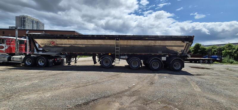 Gincor #SPIF, 48' quad axle live bottom trailer, air ride, tarp system, 132,167 lb. GVWR, 2023 - Image 8