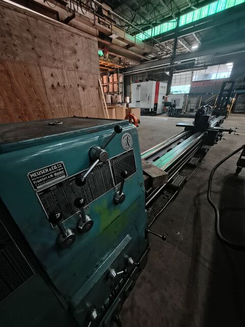 40"/53" x 280" Meuser #M4L-40575, Heavy-Duty Gap Lathe, 3" bore, 900 RPM, 23.5 HP - Image 1
