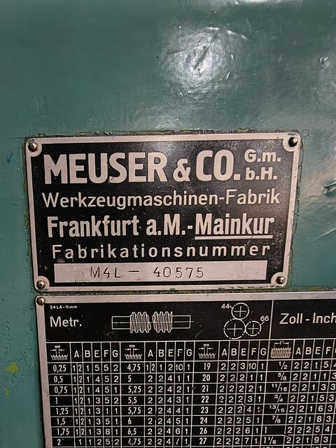 40"/53" x 280" Meuser #M4L-40575, Heavy-Duty Gap Lathe, 3" bore, 900 RPM, 23.5 HP - Image 9