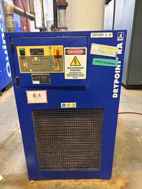 500 SCFM, 200 psig, Beko #DP-RAX500-NA-RB, Refrigerated Compressed Air Dryer, IP40 enclosure, R407C, 460 V. - Image 2
