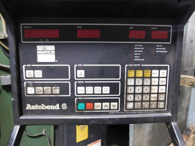 100 Ton, Diacro #Hydra-Power-100-10, CNC Hydraulic Press Brake, 10' overall, Hurco 6 CNC Backgauge - Image 9