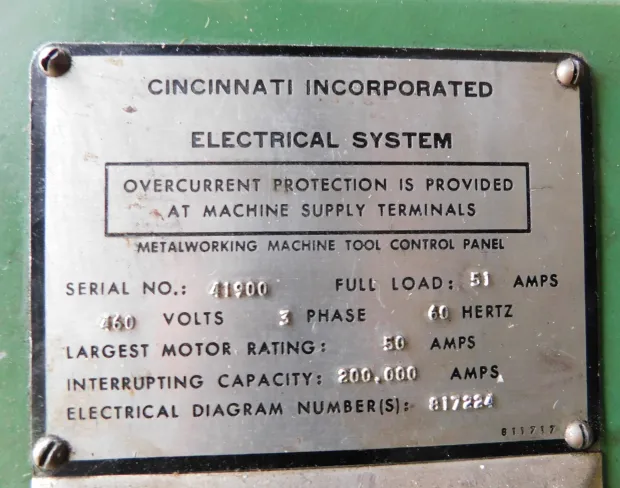 230 Ton, Cincinnati #230CBX12, CNC Hydraulic Press Brake, 14' overall, 1512" between housing, 30 HP, Die - Image 8