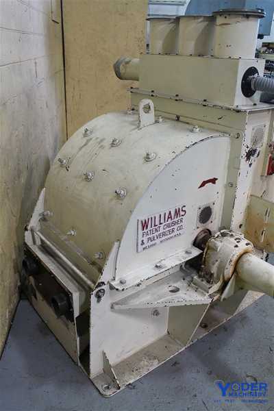 Williams #Meteor, hammermill, 26 PC, 40" x 26" opening, 250 HP, 1800 RPM, 1989, #58206 - Image 5