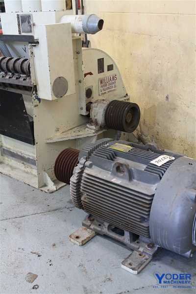 Williams #Meteor, hammermill, 26 PC, 40" x 26" opening, 250 HP, 1800 RPM, 1989, #58206 - Image 7