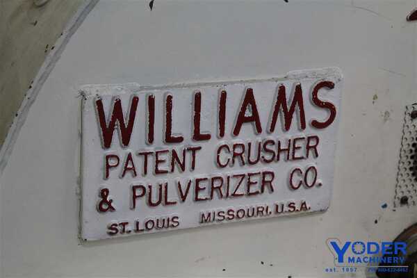 Williams #Meteor, hammermill, 26 PC, 40" x 26" opening, 250 HP, 1800 RPM, 1989, #58206 - Image 9