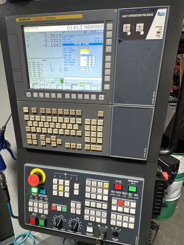 Daewoo Doosan #DNM-5700, vertical machining center, w/ 8" rotary table, 41" X, 22" Y, 20" Z, 12000 RPM, CT40 - Image 4