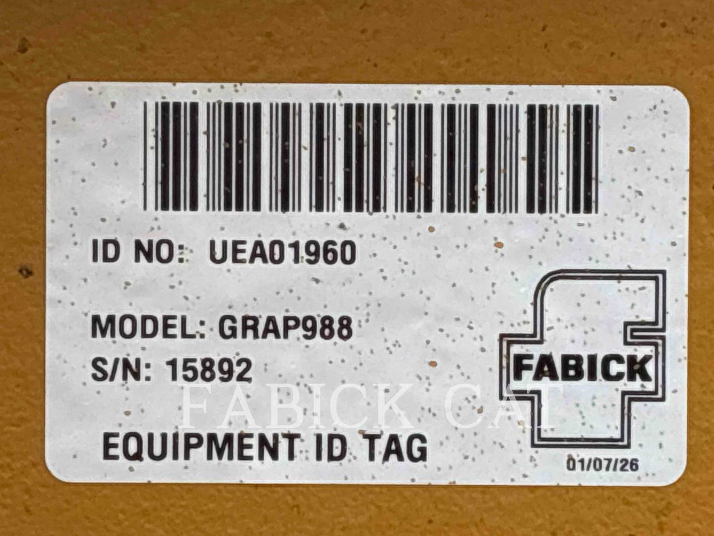 Wicker GRAP988, Grapple, S/N: 15892, - Image 5