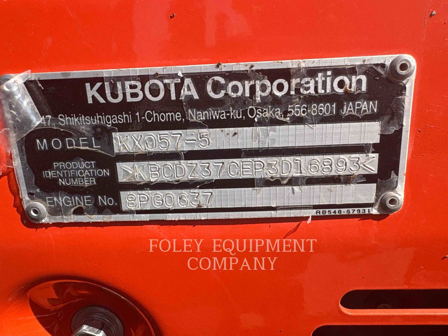 Kubota Corporation KX057-5, 431 hours, S/N: KBCDZ37CEP3D16893, 2023 - Image 5