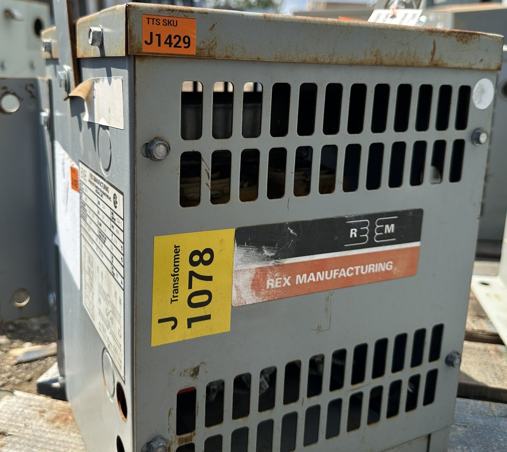 5 KVA 600 Primary, 120/240 Secondary, Rex Mfg. (Transfactor Industries Inc.) Single-Phase Isolation - Image 1