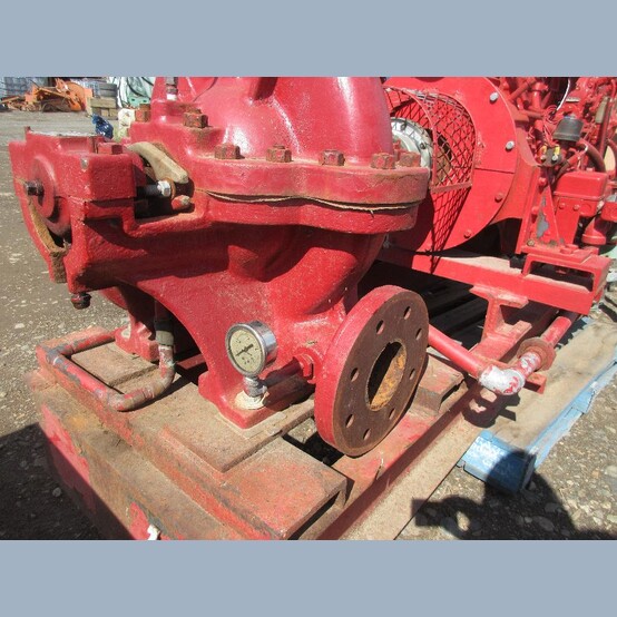 750 GPM @ 88' TDH, Darling Duro #5x4-BP-F, Split Case Diesel Driven Fire Pump, 5" suction x 4" discharge - Image 3