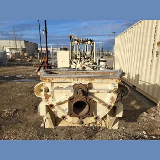 616 GPM, 1,465 PSI, Schwing Bioset #KSP-220, Piston Sludge Pump, L-ROCK valve, 6" pressure outlet, 400 HP - Image 9