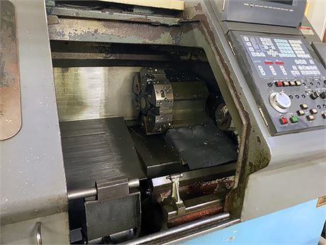 Mazak #QT-20, CNC lathe, 17.5" swing, 8" chuck, 2.44" bore, 12" diameter, 20.12" length, 20 HP, 5000 RPM, 12 - Image 3