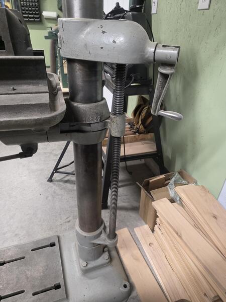 18" Buffalo Forge #18, floor model drill press, 1" drilling capacity, 14" x14" tbl., 5" stroke, #3MT, 1.5 HP - Image 3