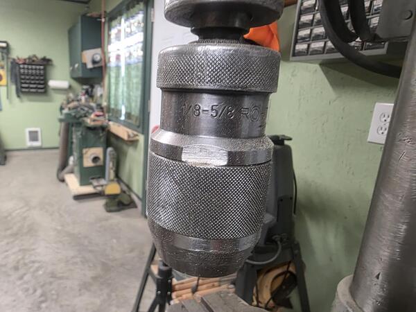 18" Buffalo Forge #18, floor model drill press, 1" drilling capacity, 14" x14" tbl., 5" stroke, #3MT, 1.5 HP - Image 7
