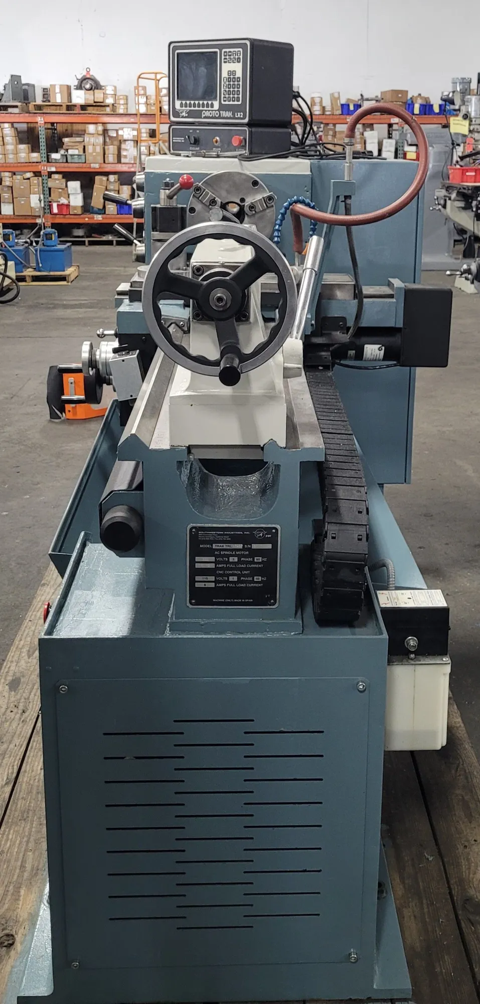 Southwestern Industries #Trak-TRL-1745P, CNC Lathe, 10" Chk, 7.5 HP, 2200 RPM, 2" bore, 17.7" diameter - Image 2