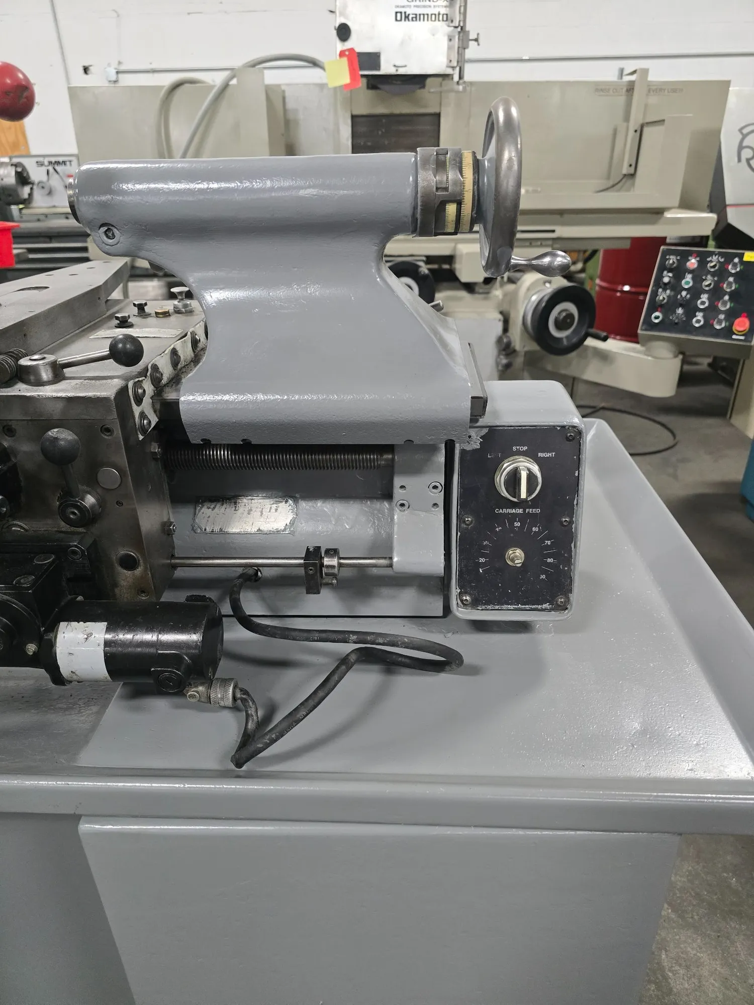 11" x 18" Hardinge #HLV-H-EM, Tool Room Lathe, 125-3000 RPM, In/mm Threading, 1-1/4" bore, 6" swing over - Image 9