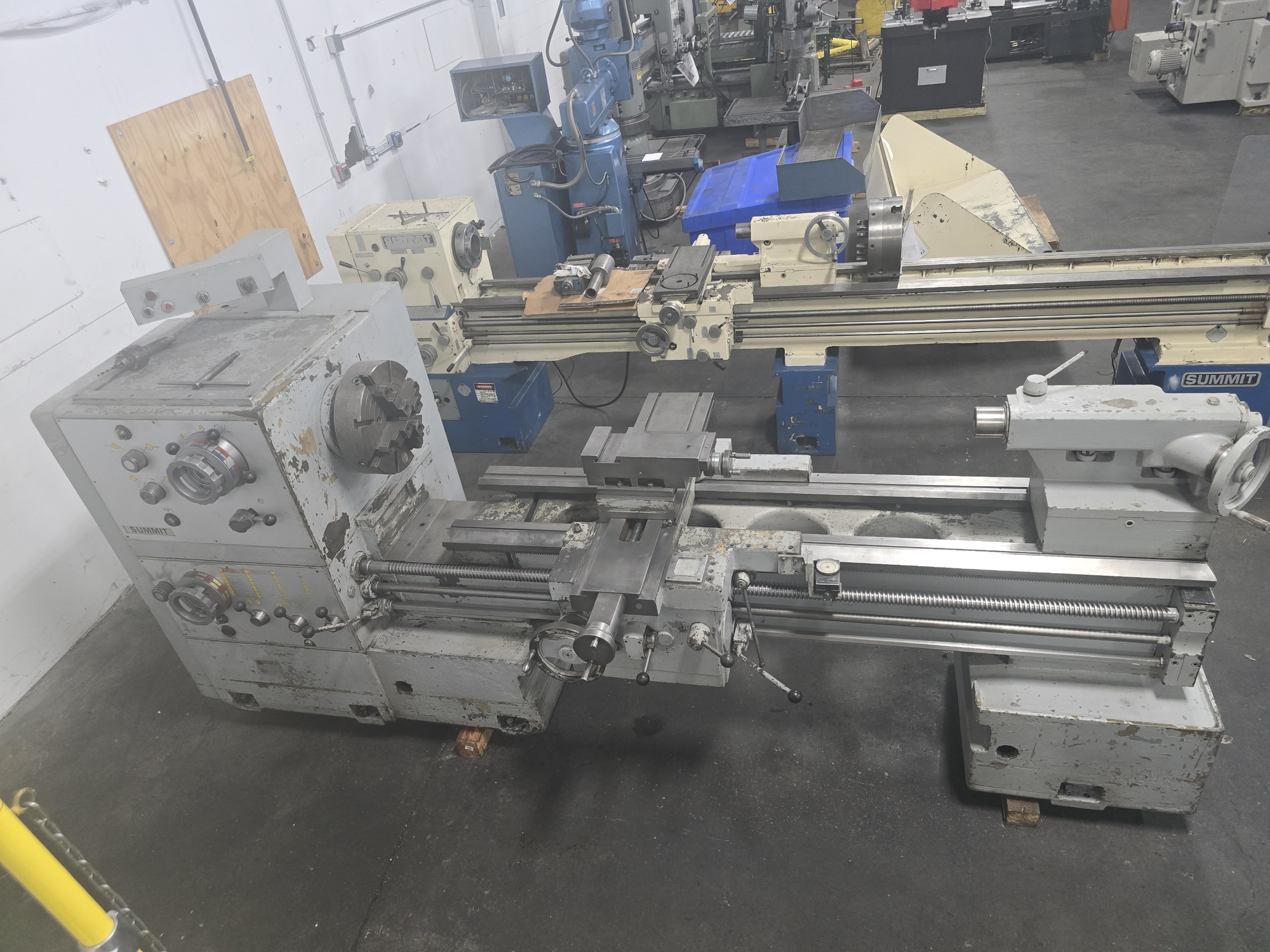 26"/29" x 75" Summit #26-4x60, Gap Bed Lathe, 4.125" Bore, 4-Jaw Chuck, 230 V., inch/metric thread - Image 1
