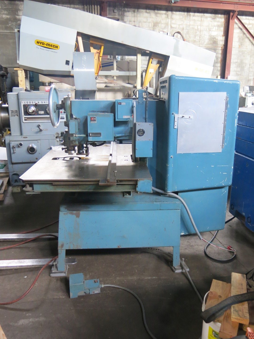 20 Ton, Roper Whitney #ARLT-231, deep throat punch press, w/ gauging table, 2" stroke - Image 2