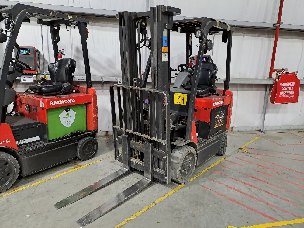 4000 lb. Raymond #4750C50S, electric forklift, 20' lift height, battery not included, Serial No. 475-21-13788 - Image 3