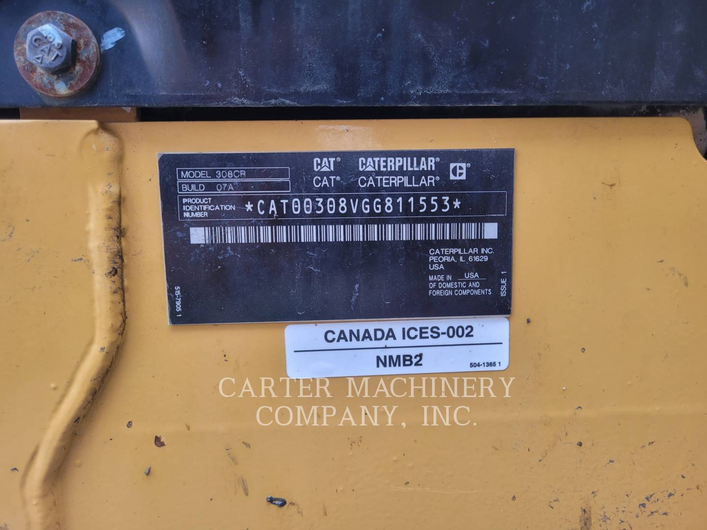 Caterpillar 308-07CR, 574 hours, S/N: GG811553, 2025 - Image 6