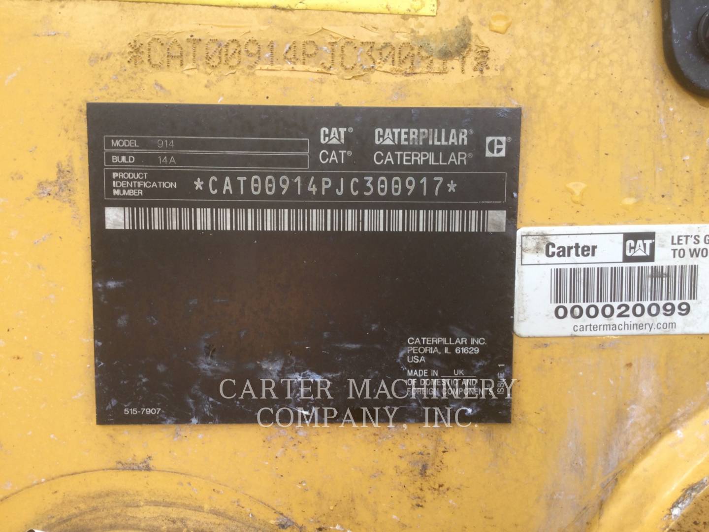 Cat 914-14, Wheel Loader, 8181 hours, S/N: JC300917, 2023 - Image 6